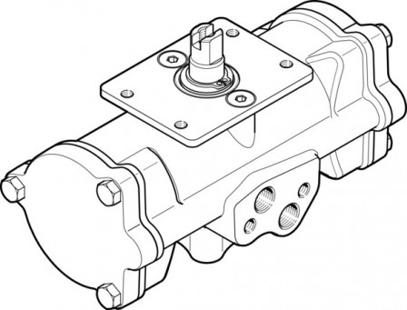 DAPS-0015-090-R-F03-CR Vérin oscillant