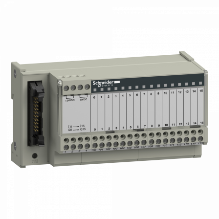 Telefast ABE7 - embase de raccordement passive - 16 entrées ou sorties - DEL