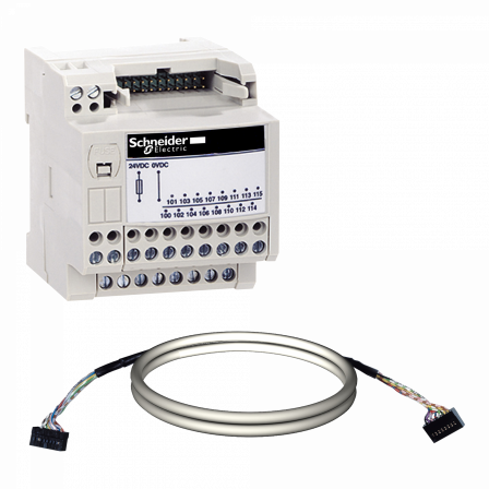 Telefast ABE7 - embase de raccord. passive - 16 E ou S - câble 2m Micro/Premium