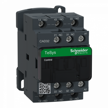 TeSys CAD32 - contacteur - 3F+2O - instantané - 10A - 115Vca