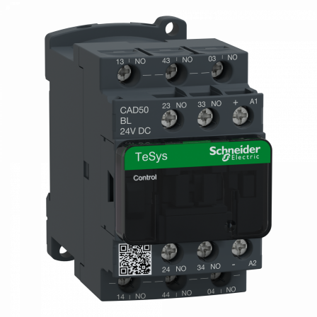 TeSys CAD50 - contacteur - 5F+0O - instantané - 10A - 24Vcc