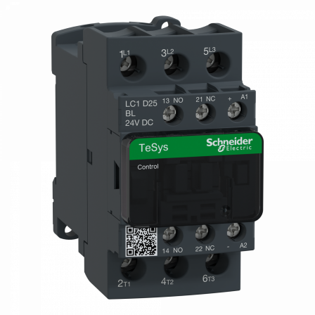 TeSys LC1D - contacteur - 3P - AC-3 440V - 25A - bobine 24Vcc
