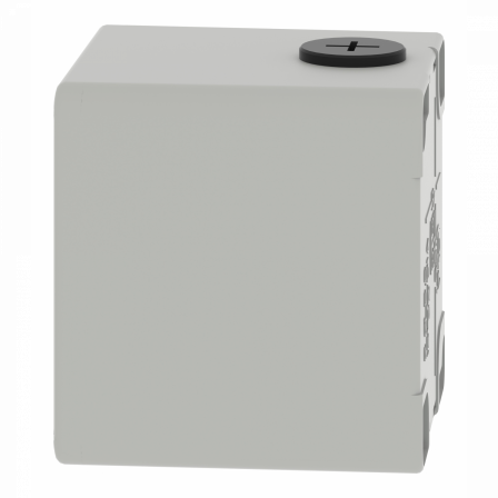 Boite métal vide grise - M20 x2 - 1 trou 22 mm - 80x80x77 mm - UL cULus