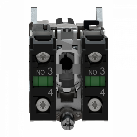 Harmony XB4 - bouton tournant manette - Ø22 - 3 pos fix - noir - 2F - vis étrier