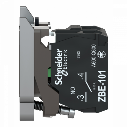 Harmony XB4 - corps bouton poussoir lumineux BA9s - 1F - 250V max - vis étrier