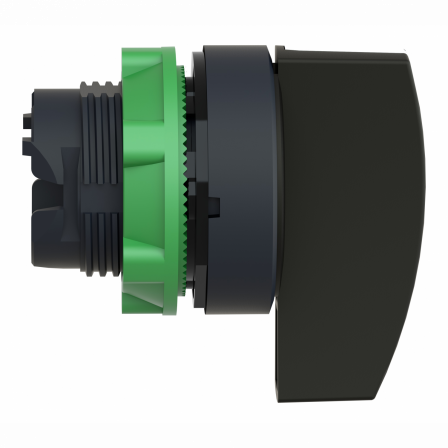 Harmony XB5 - tête bouton tournant à crosse - Ø22 - 3 pos rap C - noir