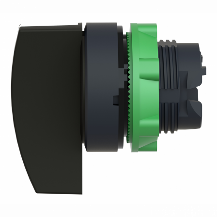 Harmony XB5 - tête bouton tournant à crosse - Ø22 - 3 pos rap C - noir