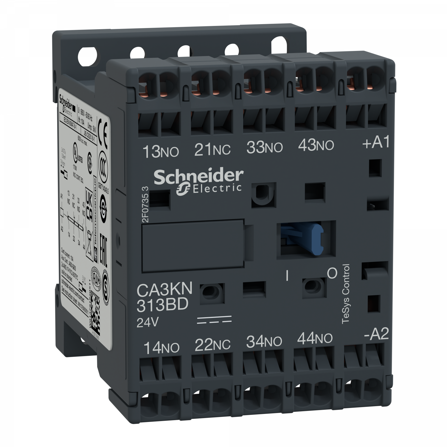 TeSys CA3K - contacteur - 3F+1O - instantané - 10A - 24Vcc