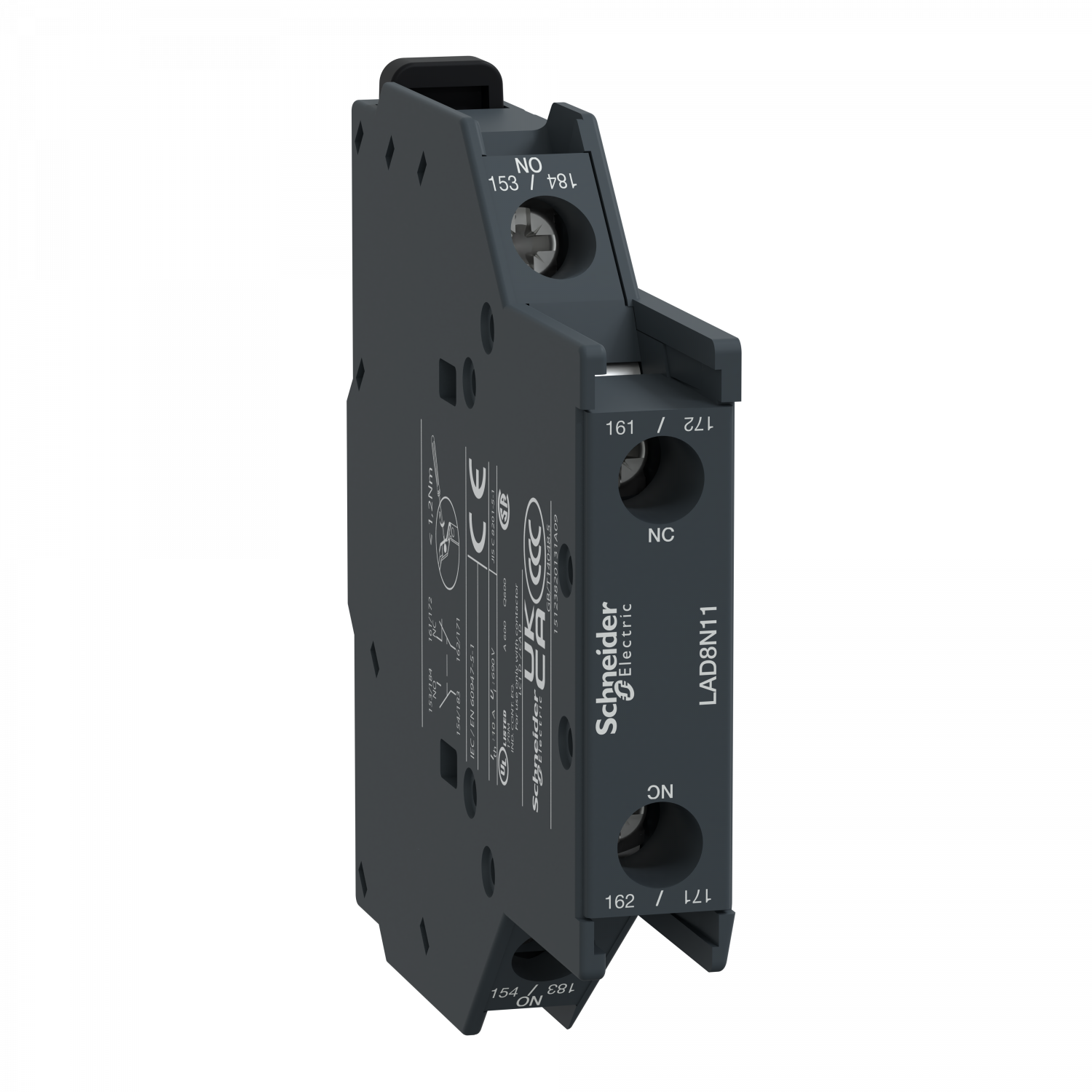 TeSys D - bloc contacts auxiliaires latéraux - 1F+1O - bornes vis-étriers
