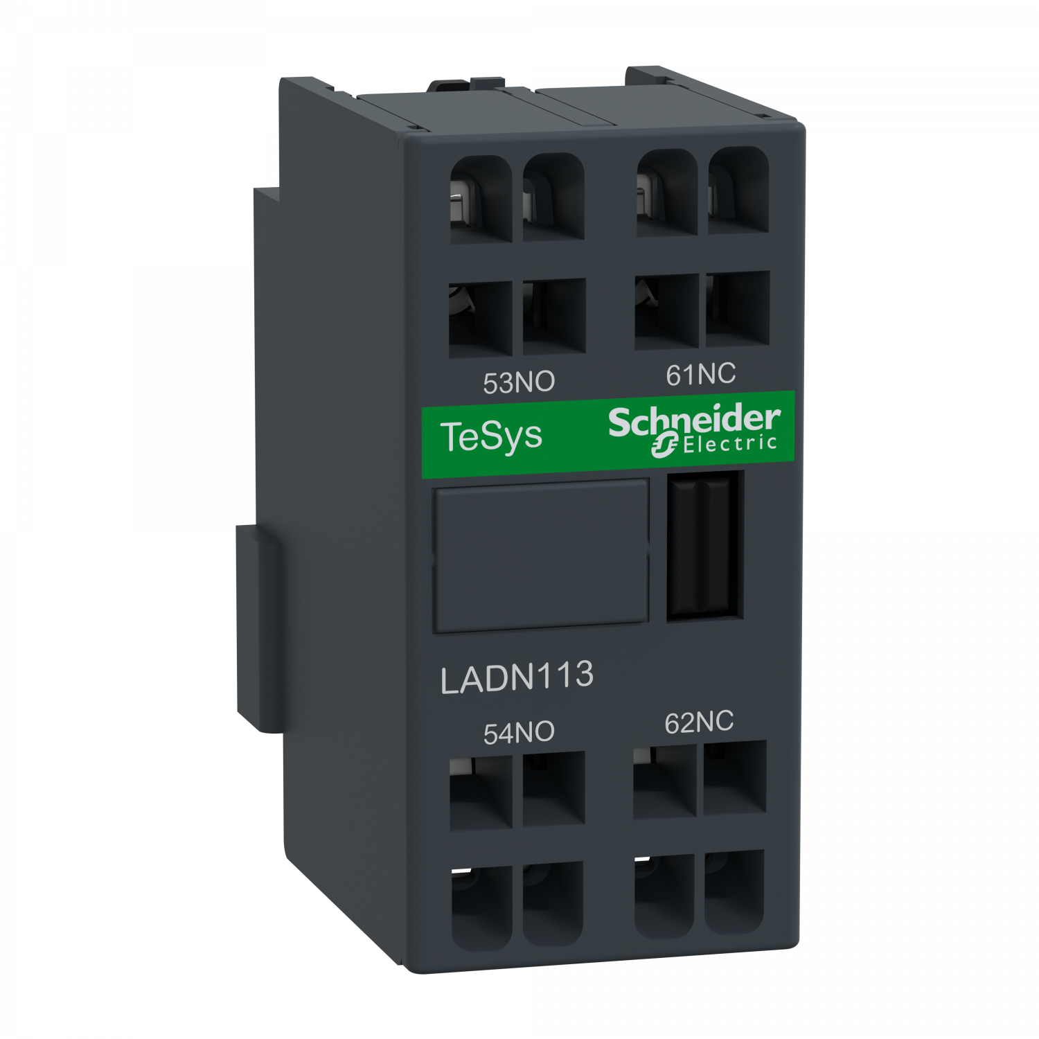 TeSys D - bloc contacts auxiliaires frontaux - 1F+1O - bornes à ressort