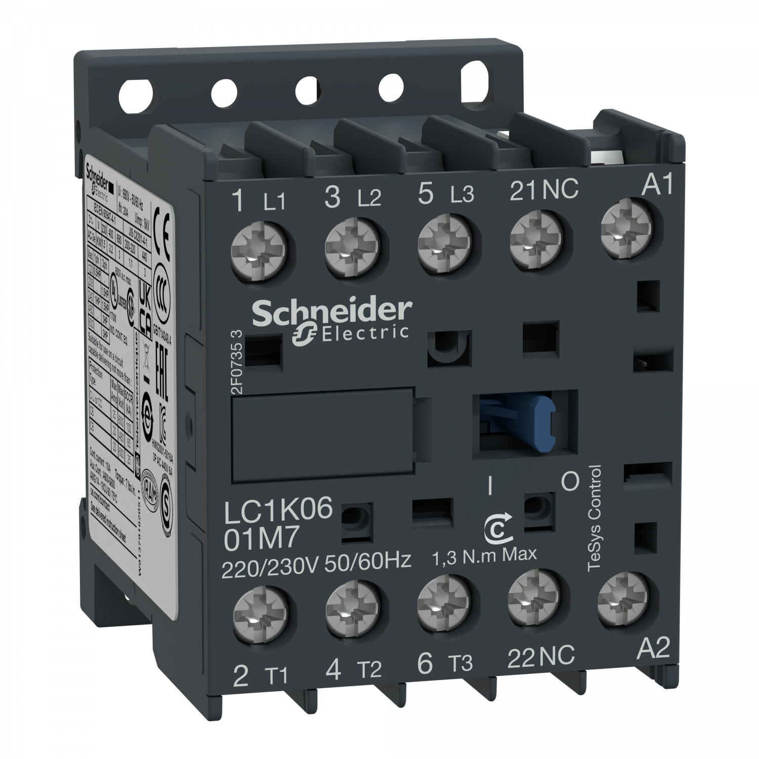 TeSys LC1K - contacteur - 3P - AC-3 440V - 9A - bobine 400Vca