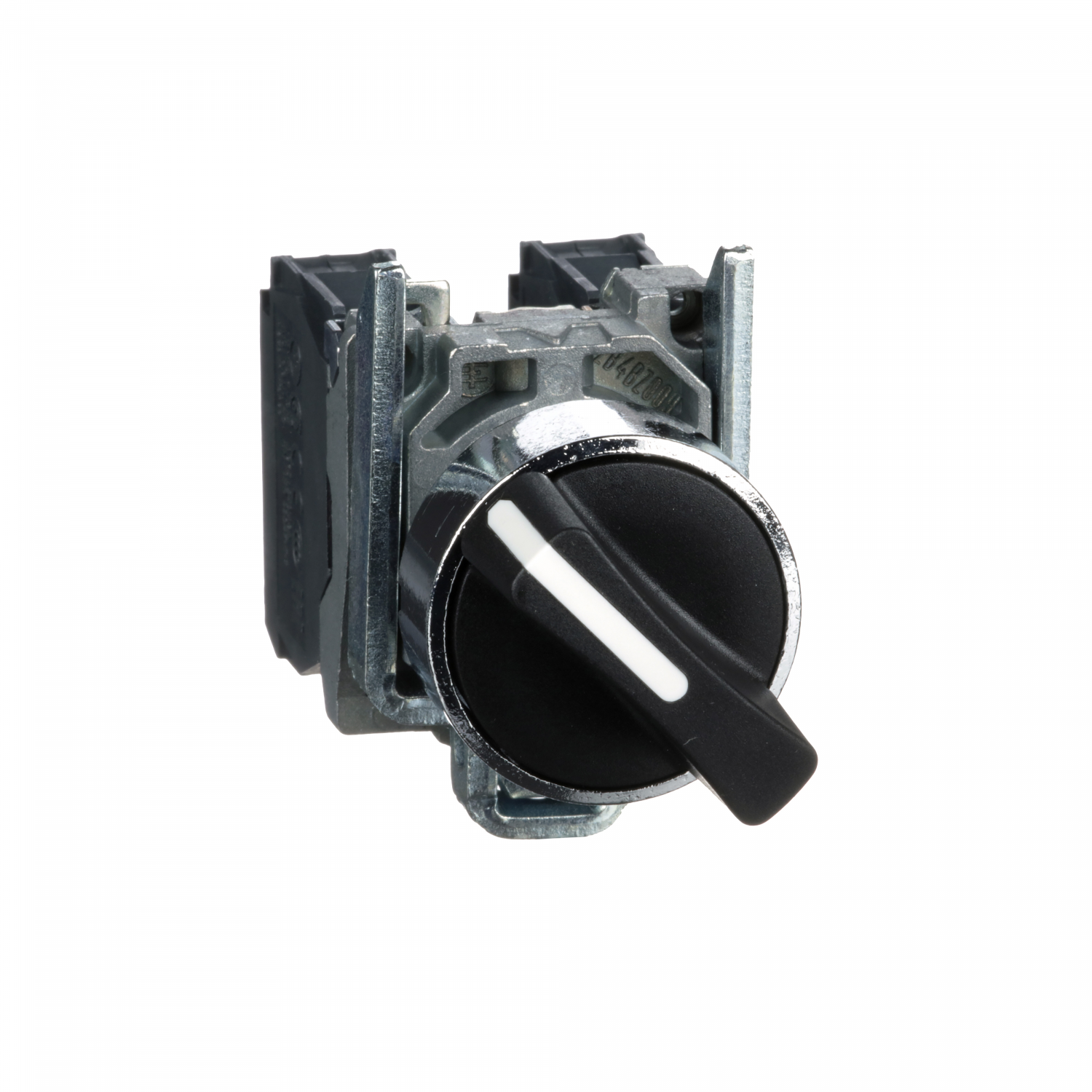 Harmony XB4 - bouton tournant manette - Ø22 - 2 pos fix - noir - 1O+1F - vis étr