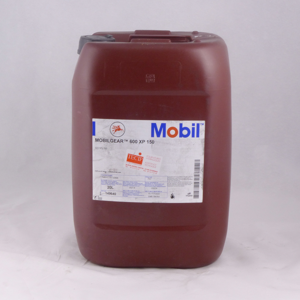 Huile MOBILGEAR 600 XP 150 bidon de 20L