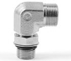 COUDE ORIENTABLE 90° + CONTRE ECROU ACIER M DIN 08S - M BSPP 1/4